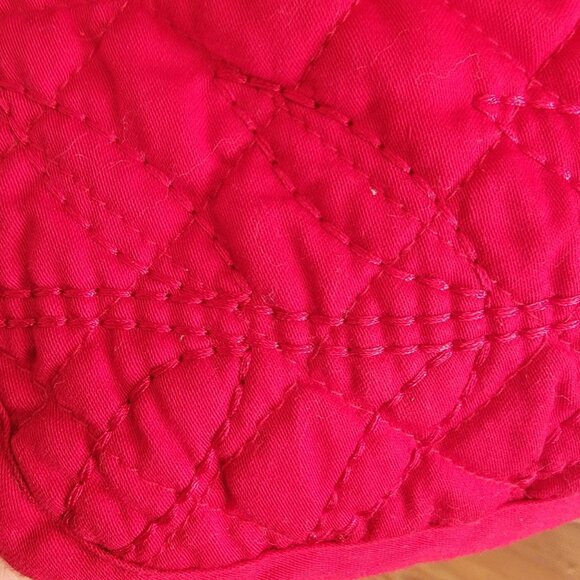 Denim & Co Reversible Quilted Jacket With Floral Print & Solid Red Design Button - Picture 10 of 16